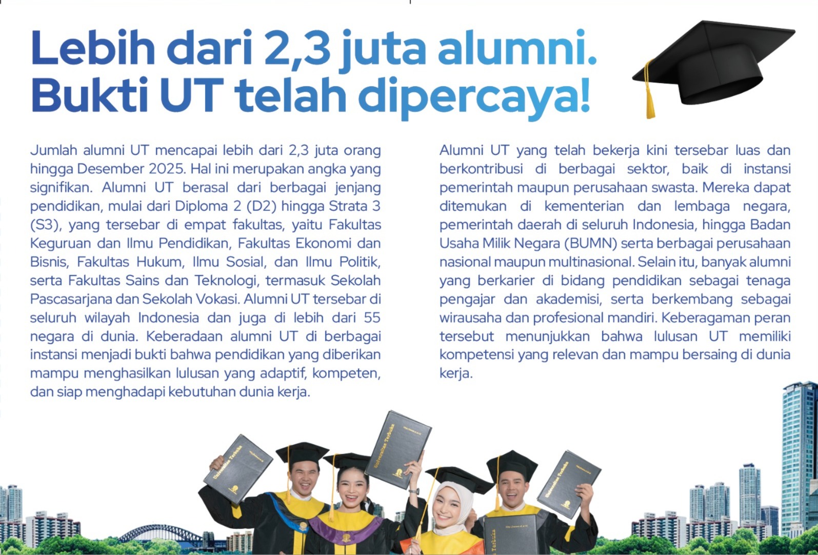 2 juta alumni UT